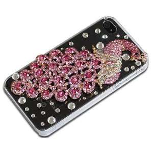  Luxury Deluxe 3D Rhinestone Peacock Bling Clear Crystal 
