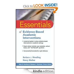Essentials of Evidence Based Academic Interventions (Essentials of 