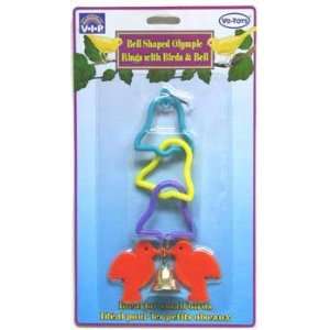   Twin Birds Bells (Catalog Category Bird / Bird Toys plastic Acrylic