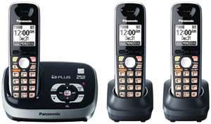 KX TG6533B Dect 6.0+, CID, 3 HS, ITAD, Rubber Grip 037988482849  