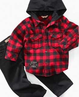   Plaid Shirt and Jeans   Sets Baby Boy (0 24 months)   Kidss