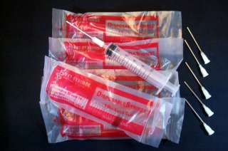   10ml 10cc & Tips Dispense Adhesives Glue Ink Oil Paste Gel Crafts NEW
