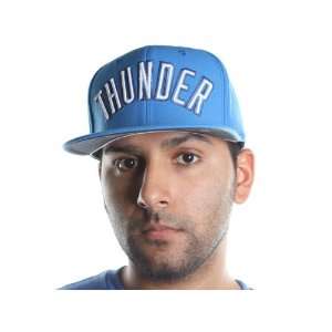  NBA Oklahoma City Thunder Adidas Snapback Hat (Blue 