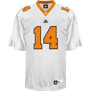 Tennessee #14 Adidas Replica Football Jersey (White)   X Large  