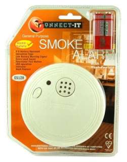 Smoke Alarm Fire Detector Home Office Security Extra Loud Includes 