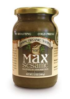 Max Sesame Tahini Spread Made w/ RAW, Organic, Unhulled and Sprouted 
