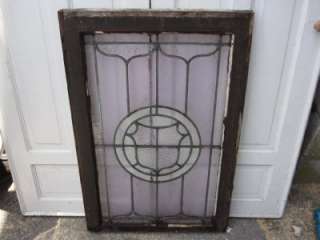 ANTIQUE AMERICAN STAINED GLASS WINDOW ~  