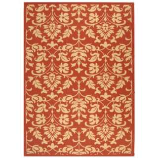 Rectangle Patio Rug   Beige/Red 8x11.Opens in a new window