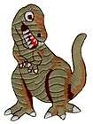 Dinosaur T Rex Standing Embroidered Iron On w0015
