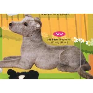  Greyhound Plush Toy   Silver Toys & Games