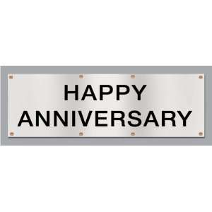  2x4 Happy Anniversary Text Banner by Signsinasnap 