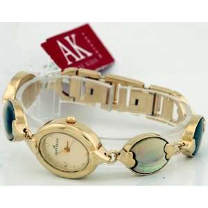  Anne Klein Gold Tone Bracelet Watch #10/7856CHGB 