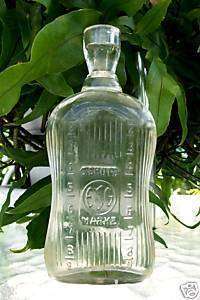 Antique IV Bottle~MarkedSchultz Marks ESG~Rare~Unusual~A Collectors 