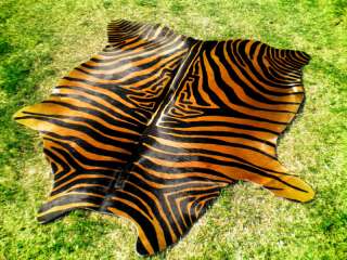 ZEBRA Print/Printed COWHIDE SKIN Rug steer COW HIDE DC3144  