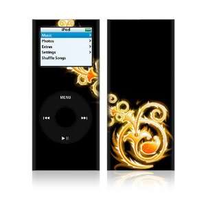 Apple iPod Nano (2nd Gen) Decal Vinyl Sticker Skin   Abstract Gold