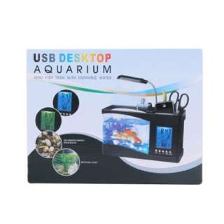   LCD Desktop Lamp Light Fish Tank Aquarium Timer LED Clock Container