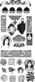 Arts & Crafts Art Nouveau Vector Graphics Collection  
