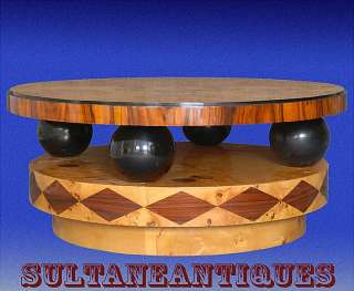 VERY LARGE 44 coffee table Art Deco Style  