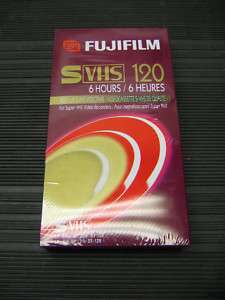 NEW FUJI ST 120 6 HR PREMIUM S VHS BLANK TAPE VHS  