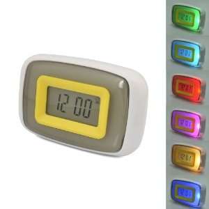  Sound Control Color Changing Thermometer Alarm Clock 