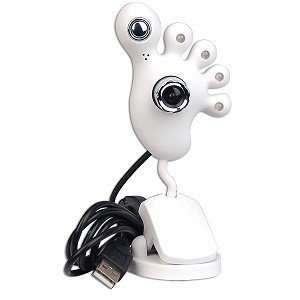 300K USB 2.0 Foot Shaped Night Webcam Electronics