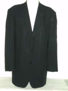 HUGO BOSS Navy Einstein Wool Suit Jacket Blazer 44L 44  