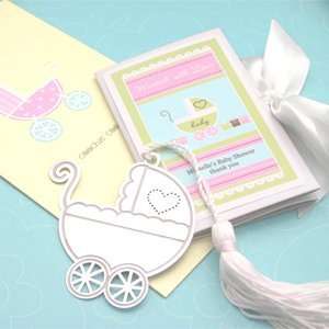 Marked with Love Baby Carriage Bookmark   Baby Shower Gifts & Wedding 