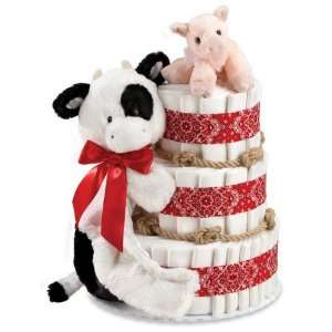  Peachtree Baby Cakes Farmer Baby 3 Layer Diaper Cake Baby