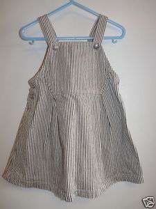 Baby Gap Girls Striped Sun Dress Jumper Lg 12 18 Month  