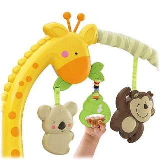 Your baby will love pulling on the adorable hanging toys and gazing up 