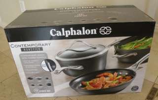 calphalon contemporary nonstick 11 pieces cookware set