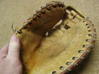 Vintage Leather Johnny Walker Baseball Glove  Antique  