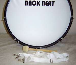 New 24 black marching bass drum with accessories  