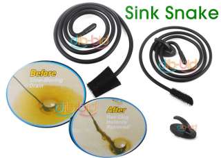 Snake Turbo Fixed Drain Clog Hair Cleaner Removal Tool  