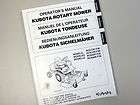 Kubota Rotary Mower Multi Language Operators Manual