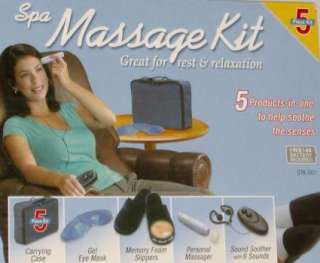 Massage Kit Memory Foam Slippers Sound Spa Massager Set  