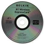 Belkin F5D8071 N1 300 Wireless N ExpressCard/34 Adapter 722868608432 