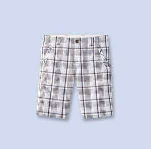   Jacadi Paris Checker Plaid Bermuda long Shorts 8 or 10 $75 last pairs