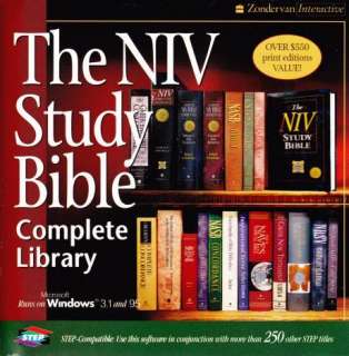 The NIV Study Bible Complete Library PC CD ROM religion  