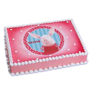 OLIVIA Cake Decoration Party Image EDIBLE Topper Kit Set Birthday 