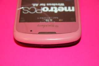 METRO PCS BLACKBERRY CURVE 8530 CELL PHONE PINK 2MP WiFi CDMA GPS MMS 