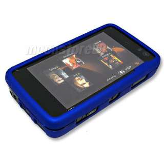 HARD RUBBER CASE POUCH COVER FILM FOR NOKIA N900 BLUE  