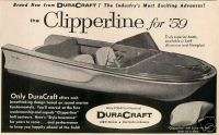 1959 Clipperline Dura Craft Boat Refrigerator Magnet  