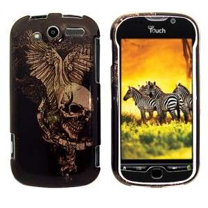 Skull Wing Hard Case Phone Cover for T Mobile HTC myTouch 4G