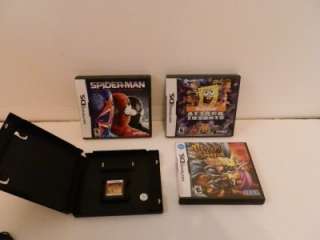 NINTENDO DS GAMES LOT NICKTOONS ATTACK TOY BOTS SPIDERMAN DIMENSIONS 