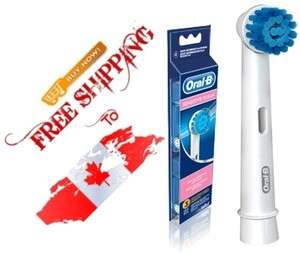 Braun OralB Sensitive x1 (3 Per Pack) 3 Toothbrush Tooth Brush Replace 
