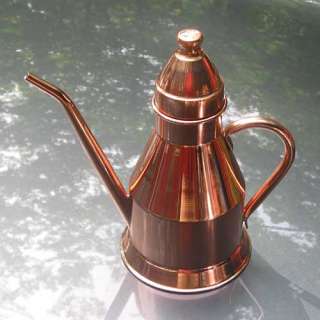 COPPER OIL CRUET 2 PINT GI METAL / DRIZZLING PIZZA NEW  