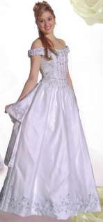 STUNNING Bridal Formal Wedding Gown Dress WhiteBlue 14  