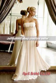 STOCK Empire waist Wedding Dresses/Bridal Gown~All Size  