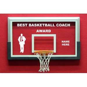  Best Basketball Coach Award Male Mini Backboard Gift 